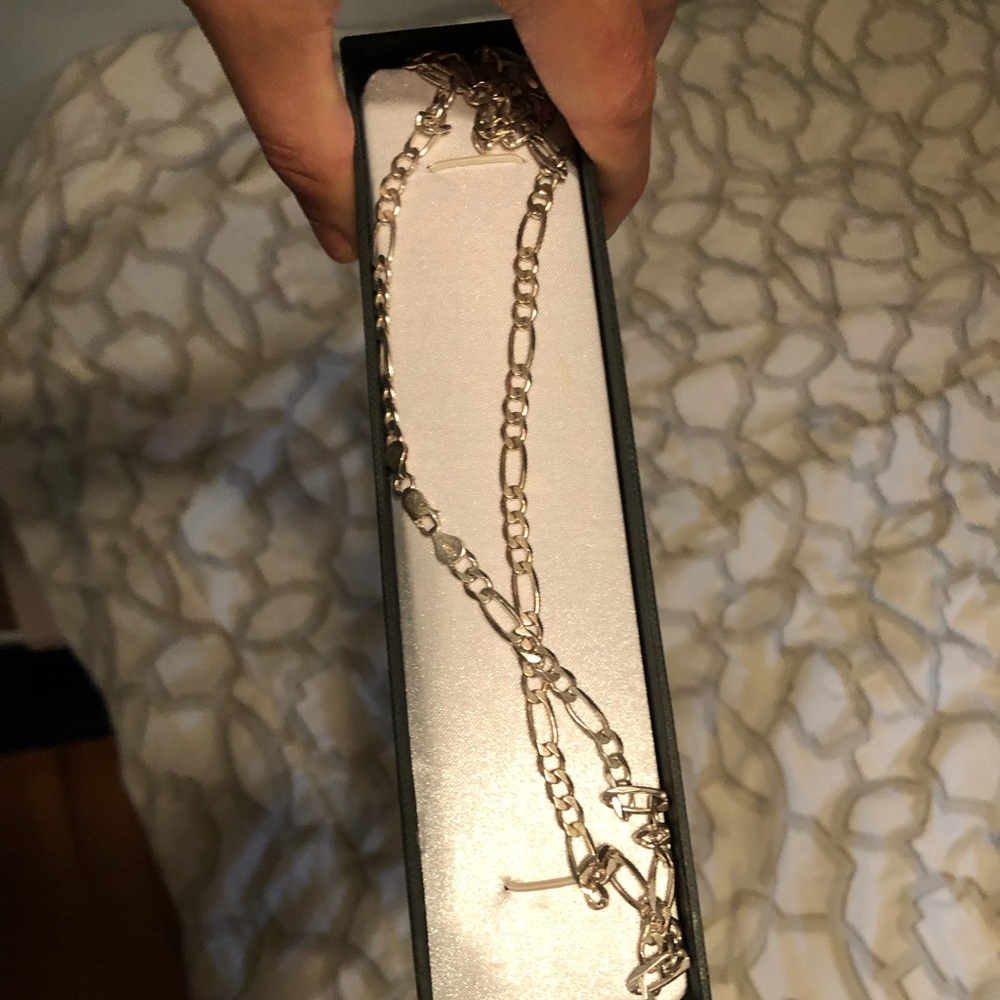 Silver Figaro Chain